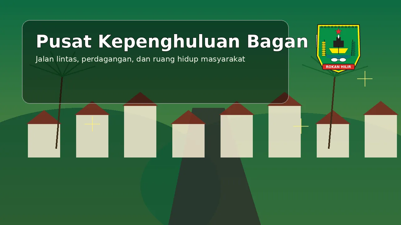 Ilustrasi lingkungan Kepenghuluan Bagan Batu